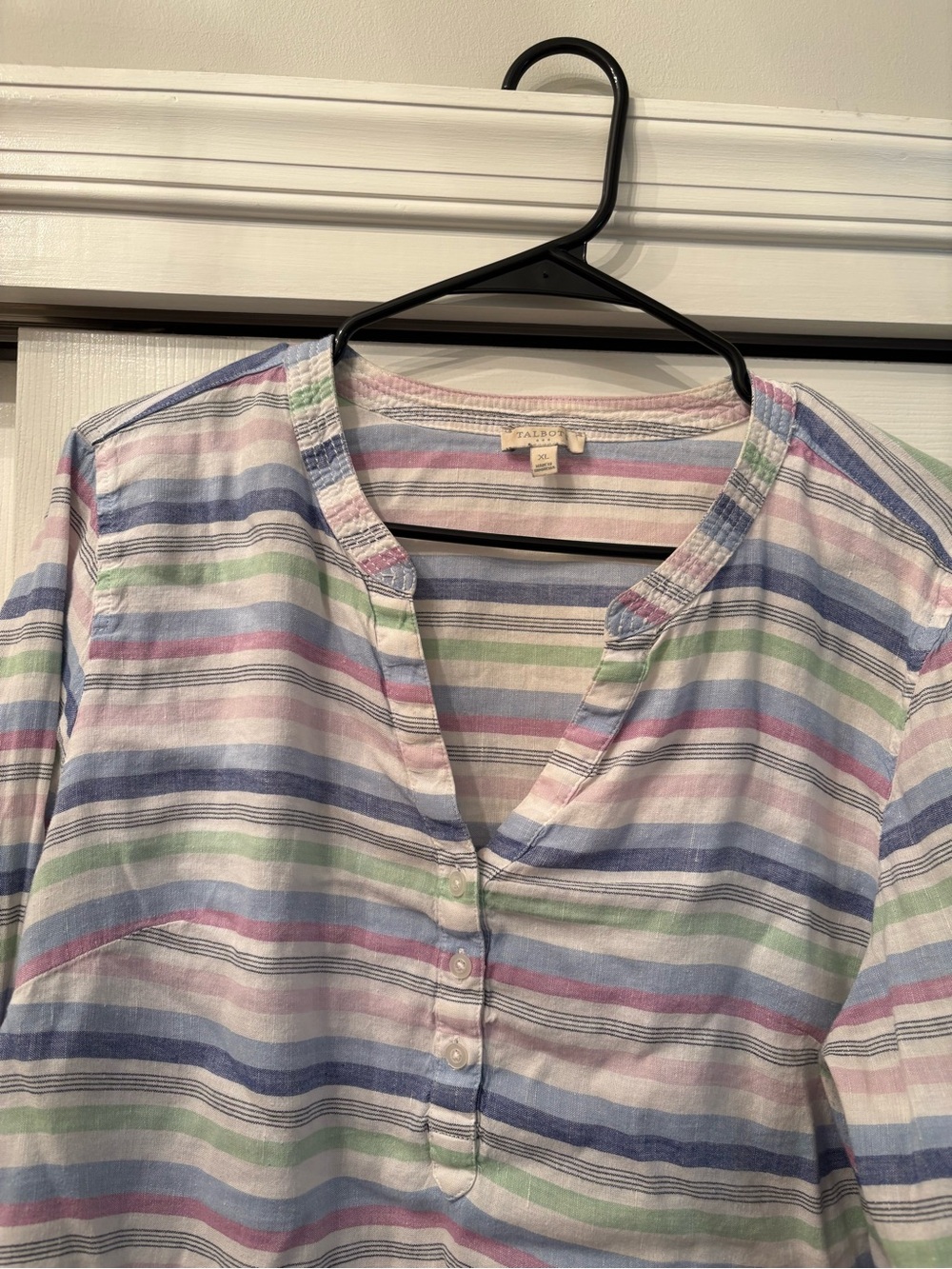 Talbots Stripe Tunic Top XL